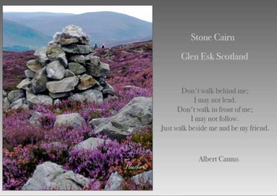 A stone cairn in Scotland