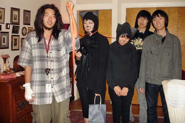 students dressed for halloween