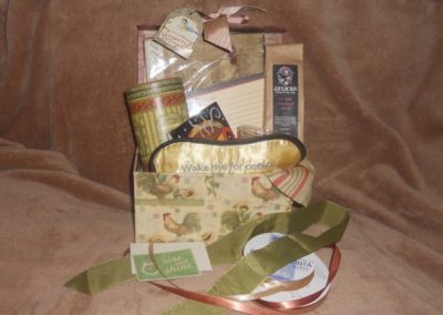 Decorated box with gifts