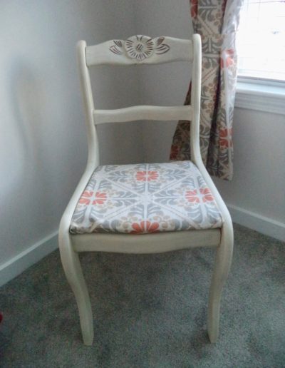 Chalk painted chair