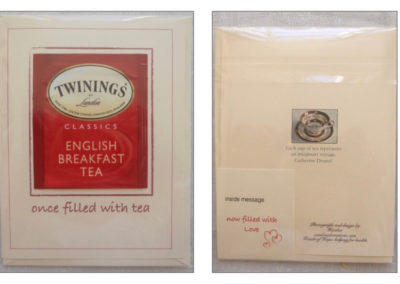 Tea bag cards