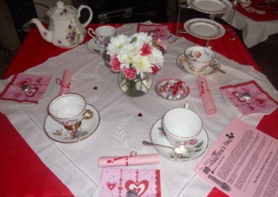 valentine’s tea table