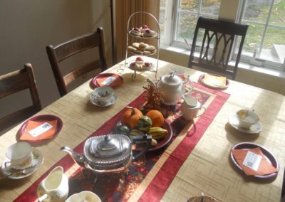 autumn tea table runner