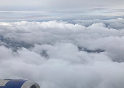 clouds from aircraft