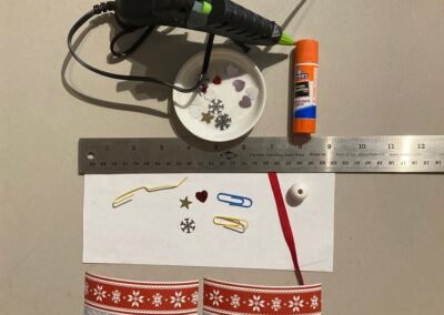 Glue gun and ruler