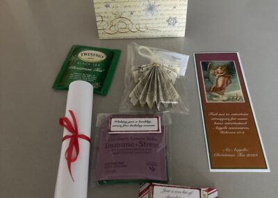 Angel themed gift bag items